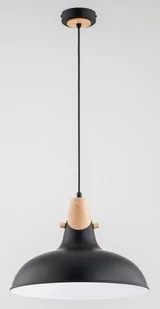 Solo lampa wisząca 1xE27 czarna/drewno 61267 - Lampy sufitowe - miniaturka - grafika 1
