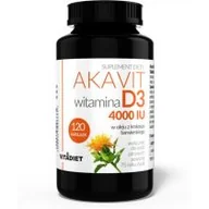 Witaminy i minerały - Akavit Witamina D3 4000 IU Suplement diety 120 kaps. - miniaturka - grafika 1