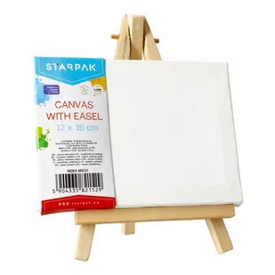 Podobrazie 12x16 Cm Ze Sztalugą Starpak 485121 - Podobrazia, bloki, papiery - miniaturka - grafika 1