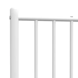 Metalowe wezgłowie, białe, 112x3x90 cm Lumarko! - Inne meble do sypialni - miniaturka - grafika 7