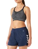 Spodenki damskie - hummel hummel Szorty damskie Hmlcore Xk Poly Shorts Woman morski l 211468 - miniaturka - grafika 1