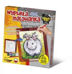 Wypukła malowanka Futrzak Królik angora - Zabawki kreatywne - miniaturka - grafika 1