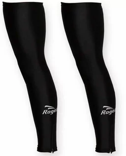 Spodnie sportowe męskie - Nogawki Rogelli LYCRA czarne - grafika 1