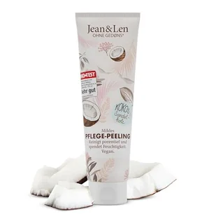 Jean & Len filozofia pielęgnacyjny peeling kokosowy/drzewo sandałowe, 125 ml, 1 sztuka - Peelingi i scruby do twarzy - miniaturka - grafika 1