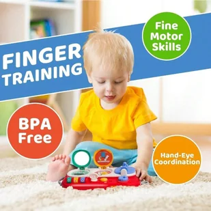 WOOPIE BABY Odkryj i Sprawdź Zabawka Manipulacyjna Edukacyjna - Tablice dla dzieci - miniaturka - grafika 3