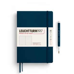 Notatnik Leuchtturm1917 Medium A5, kropki, Deep Sea - Notesy i bloczki - miniaturka - grafika 1