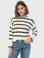 Swetry damskie - ONLY Sweter Fibi 15259096 Beżowy Regular Fit - miniaturka - grafika 1