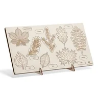 Puzzle - Puzzle drewniane - Co z drzewa spadło Liście Sounds Wood - puzzle - miniaturka - grafika 1