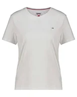 Koszulki i topy damskie - Tommy Hilfiger Damska koszulka z dzianiny Tjw Soft Jersey S/S, biały, S - miniaturka - grafika 1