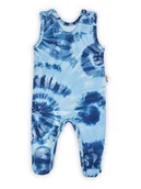 Śpiochy dla niemowląt - Niemowlęce śpiochy bawełniane w wzorki niebieskie Nicol,r.62 - miniaturka - grafika 1