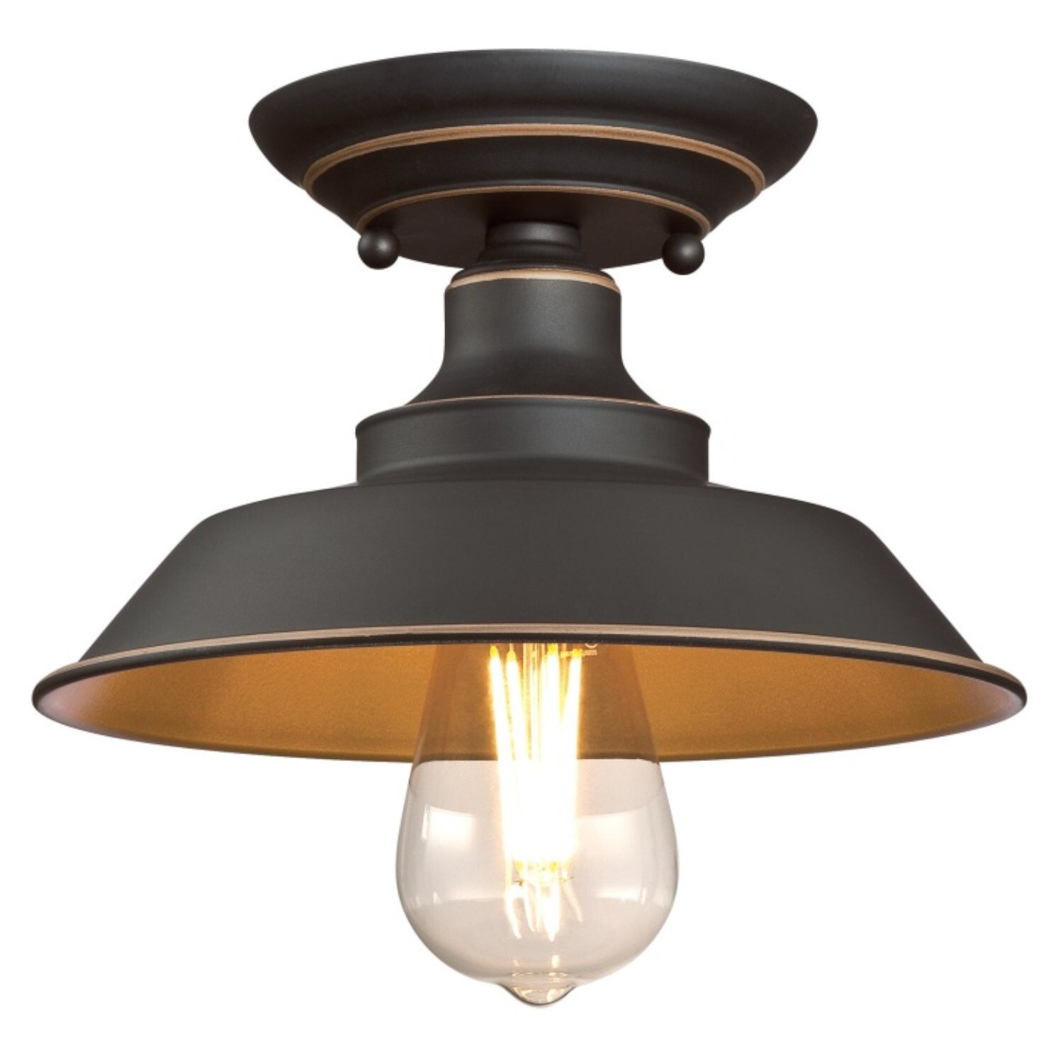 Lampa sufitowa Iron Hill brąz olejowany
