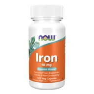 Witaminy i minerały - PRO NATURA NOW FOODS Iron 120 kaps - miniaturka - grafika 1