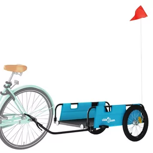 Przyczepka rowerowa, niebieska, tkanina Oxford i żelazo Lumarko! - Przyczepki rowerowe - miniaturka - grafika 3