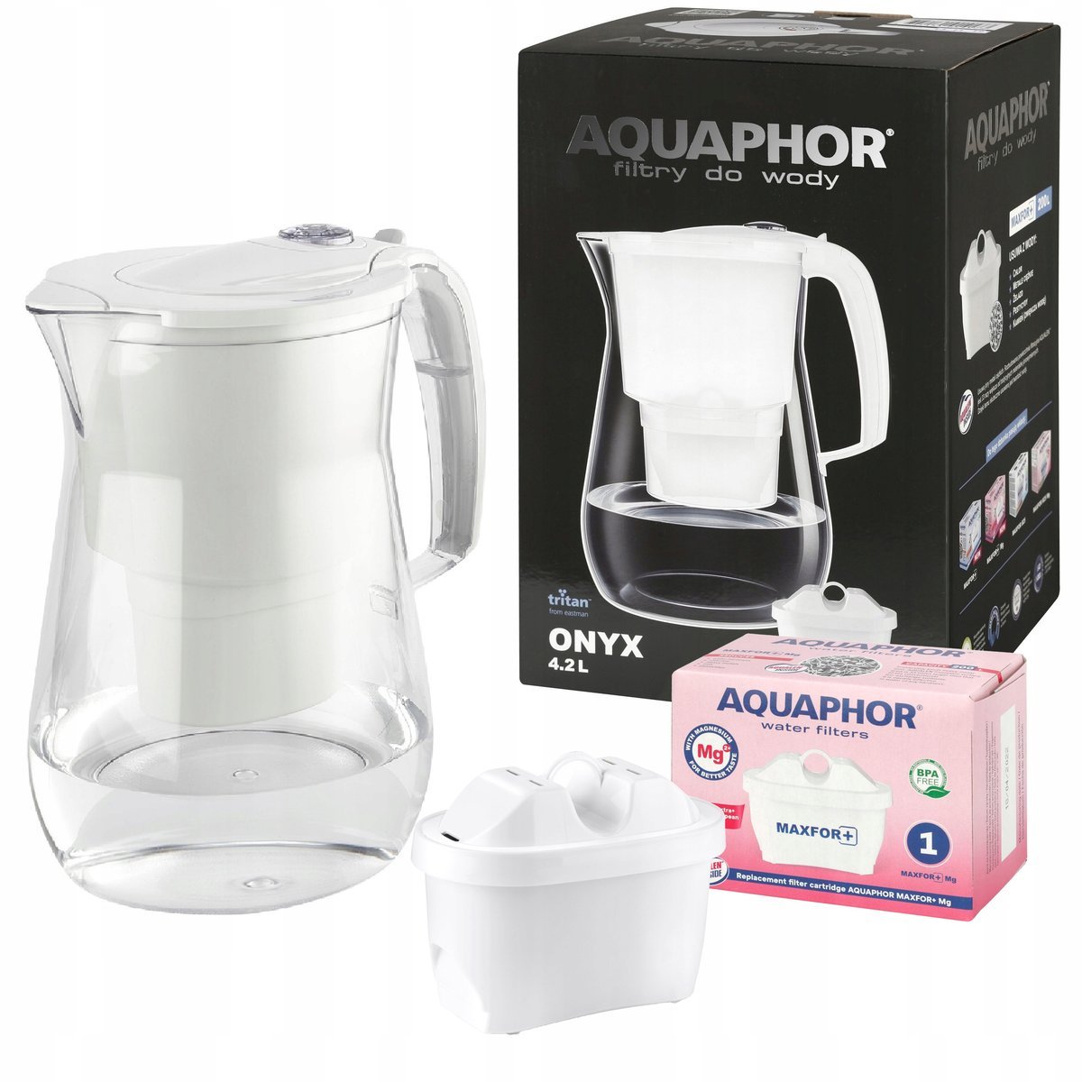 Aquaphor Onyx 4,2 l dzbanek filtrujący z filtrem Maxfor B25 Mg Plus