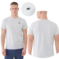 Koszulki męskie - T-shirt Męski 4F Koszulka Bawełniana Sportowa XXL TTSHM2256 SS25 - miniaturka - grafika 1