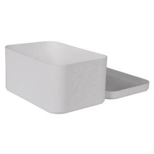 Organizer CLOE 22 x 15 x 12 cm biały - Pojemniki łazienkowe - miniaturka - grafika 1