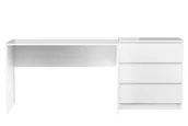 Zestawy mebli biurowych - Elior Komplet białych mebli biurowych biurko + komoda F3-G15 - miniaturka - grafika 1