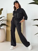 Dresy damskie - Komplet damski MAROD czarny Dstreet AY1028-S - miniaturka - grafika 1