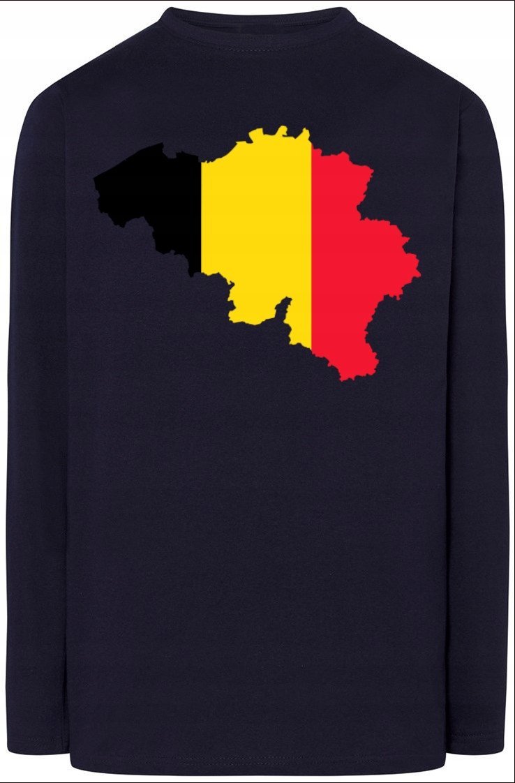 Belgia Męska Bluza Longsleeve Nadruk Rozm.XL