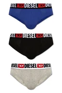 Majtki męskie - intimo slip uomo diesel 00sh05 0ddai - 3pack e7082 - 3 black - miniaturka - grafika 1