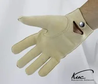 Rękawiczki - Męskie rękawiczki irchowe - model z zapięciem w nadgarstku - miniaturka - grafika 1