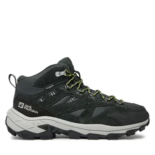 Trekkingi Jack Wolfskin Vojo Tour Texapore Mid M A62072 Czarny - Buty trekkingowe męskie - miniaturka - grafika 1