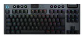 Klawiatury - Logitech G G915 X LIGHTSPEED klawiatura Gaming USB + RF Wireless + Bluetooth AZERTY Francuski Czarny 920-012755 - miniaturka - grafika 1