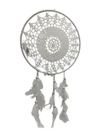 Wyposażenie pokoiku dziecięcego - Zawieszka boho dekoracja na ścianę 25x50 Łapacz snów dreamcatcher - miniaturka - grafika 1