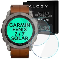 Akcesoria do smartwatchy - 2x Szkło Hartowane ochronne na zegarek Garmin Fenix 7 / 7 Solar Alogy Screen Protector Watch+ - miniaturka - grafika 1