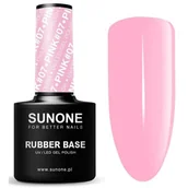 Lakiery hybrydowe - Baza hybrydowa SUNONE Rubber Base Pink 07 12 ml - miniaturka - grafika 1