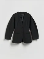 Marynarki i żakiety damskie - Reserved - Taliowana marynarka - czarny - miniaturka - grafika 1