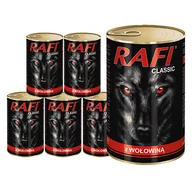 Mokra karma dla psów - Rafi Classic Wołowina w Sosie 6x1240g - miniaturka - grafika 1