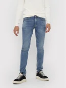 Spodnie męskie - Only & Sons Jeansy Loom 22018653 Niebieski Slim Fit - miniaturka - grafika 1