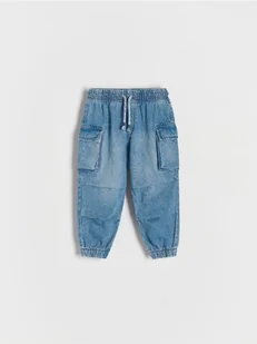 Reserved - Jeansy jogger cargo - niebieski - Spodenki dla niemowląt - miniaturka - grafika 1