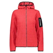 Kurtki damskie - CMP Damska kurtka polarowa czerwony Red Fluo-Antracite 38 - miniaturka - grafika 1