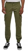 Spodnie męskie - URBAN CLASSICS SPODNIE MĘSKIE ZIELONE CARGO 38 6BA - miniaturka - grafika 1