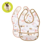 Śliniaki i fartuszki - Lassig Zestaw śliniaków wodoodpornych 6 m+ Little Mateys spicy orange - miniaturka - grafika 1