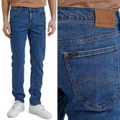 Spodnie męskie - Lee DAREN REGULAR Stoneage Mid PROSTE CIEMNY DżINS W31 L34 - miniaturka - grafika 1