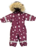 Pajacyki dla niemowląt - HULABALU Kombinezon zimowy "X-Stars" w kolorze bordowym - miniaturka - grafika 1