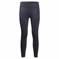 Bielizna sportowa damska - Damskie legginsy termoaktywne Jack Wolfskin ISELER TIGHTS W graphite - XS - miniaturka - grafika 1