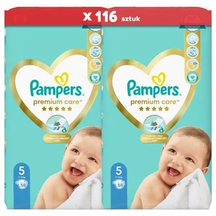 Pieluchy PAMPERS Premium Care Rozmiar 5 (116 szt.) - Pieluchy - miniaturka - grafika 1