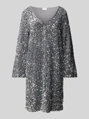 Sukienki - Sukienka mini z cekinowym obszyciem model ‘FAITH’ - miniaturka - grafika 1