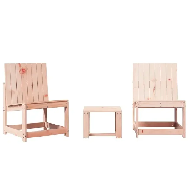 Zestaw Mebli Ogrodowych z Litego Drewna Daglezjowego: Stół (40x38x28,5 cm