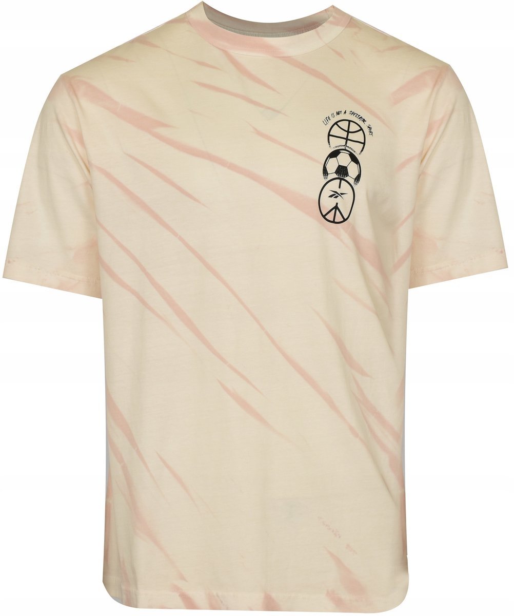 REEBOK - KOSZULKA UNISEX CL BLOCK PARTY TEE HT8182 wkładana przez głowę