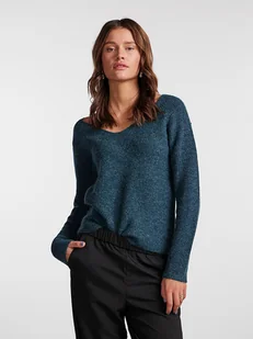 Pieces Sweter w kolorze granatowym - Swetry damskie - miniaturka - grafika 1
