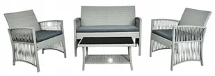 ZESTAW MEBLI OGRODOWYCH TECHNORATTAN SOFA FOTELE STOLIK MEBLE OGRODOWE - Meble ogrodowe - miniaturka - grafika 1
