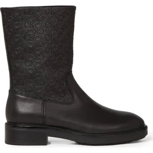 Calvin Klein Skórzane botki - Botki damskie - miniaturka - grafika 1