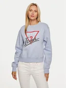 Bluzy damskie - Guess Bluza W4YQ25 KB681 Różowy Regular Fit - miniaturka - grafika 1