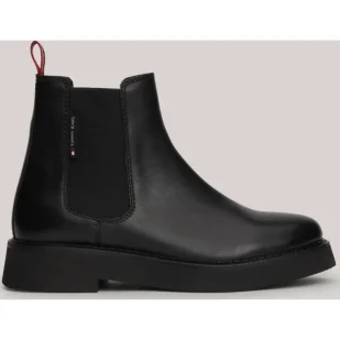 Tommy Jeans Skórzane sztyblety - Sztyblety damskie - miniaturka - grafika 1