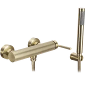 Baterie wannowe i prysznicowe - Rea Bateria prysznicowa REA Argon ZŁOTA SZCZOTKOWANA - miniaturka - grafika 1